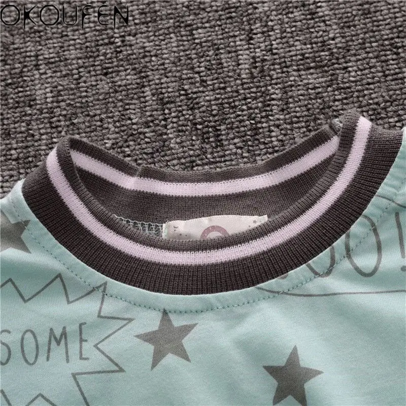 2pcs Kids Baby Boys Short Sleeve Star T-Shirt+Shorts Cotton Beach Clothes Sets | Детская одежда и обувь