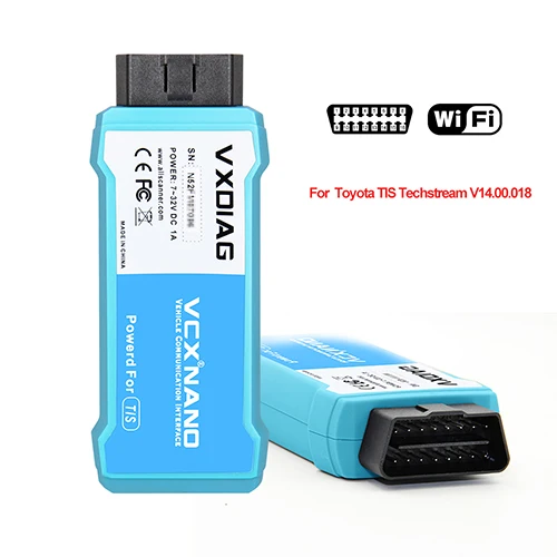 For Toyota WIFI VXDIAG VCX NANO obd2 сканер для Toyota USB/wifi TIS Techstream V14.00.018 для SDD V155 ODIS V5.1.5 2014D автомобильный диагностический инструмент - Цвет: For Toyota WIFI