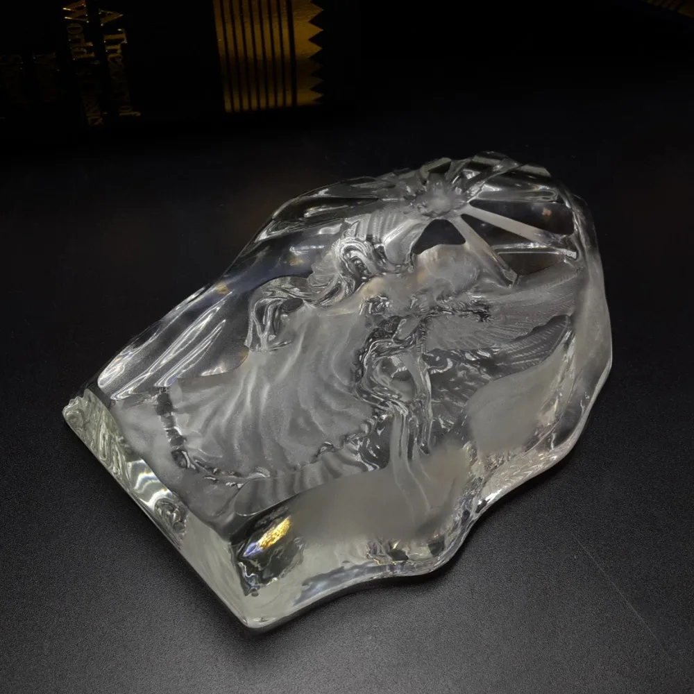 Стеклянная 3d-статуя айсберга Freedom стеклянная скульптура миниатюрные сувениры