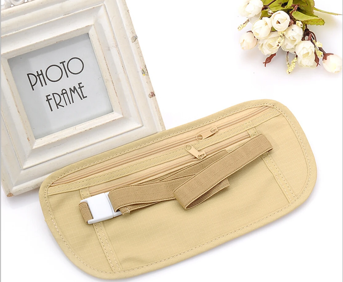 Новые поясные пакеты дорожная поясная сумка для паспорта денег скрытый кошелек