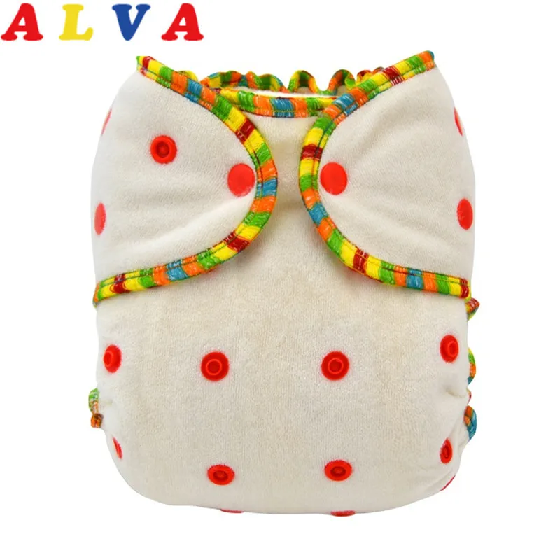 1 шт. детский многоразовый моющийся бамбуковый подгузник ALVA FT01|bamboo fitted diaper|fitted