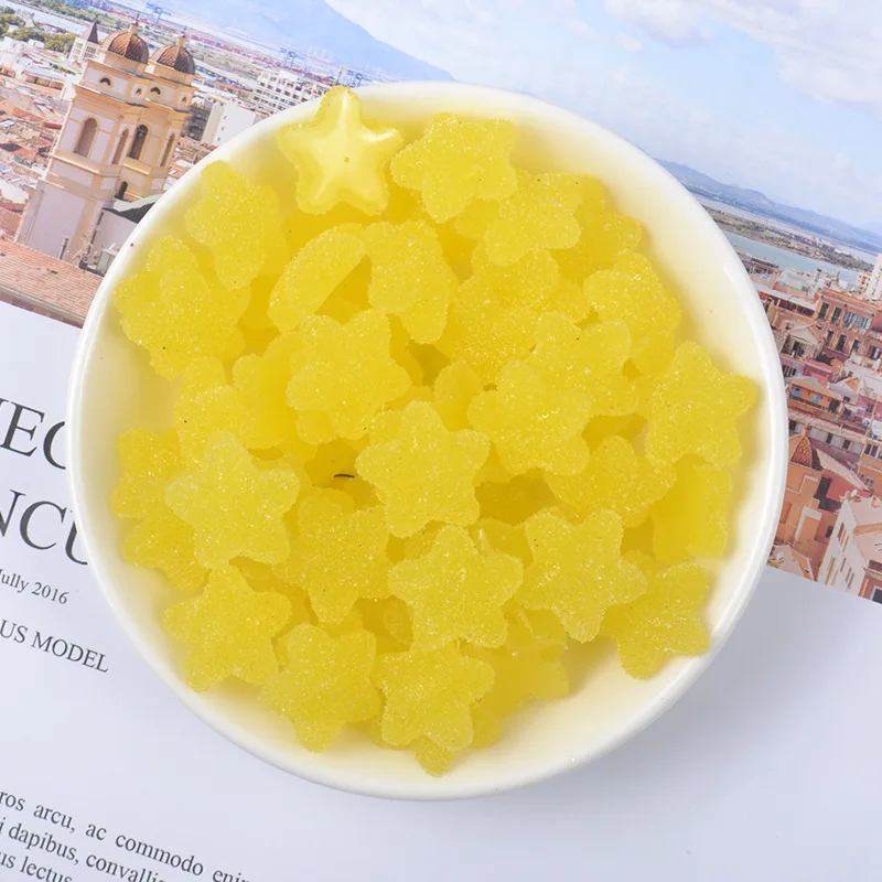 

20 Piece/lot Cartoon Mini Simulation Pentagonal soft sweets Model Small Statue Figurine Crafts Ornament Miniatures Phone Bag DIY