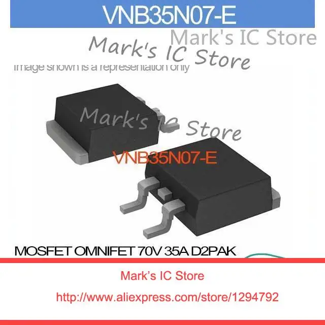 VNB35N07 E MOSFET OMNIFET 70V 35A D2PAK 35N0 VNB35N 35N07 VNB35 35N07|mosfet| |