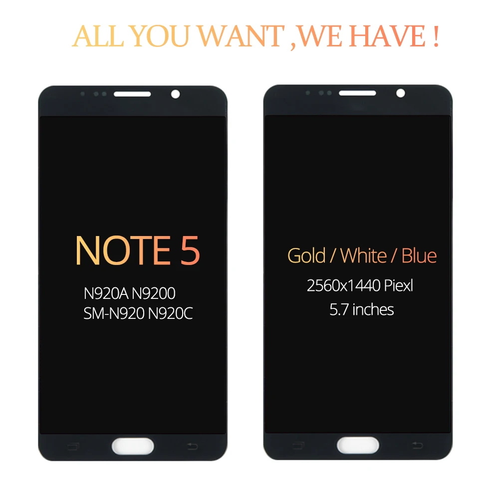 5,7 ''OLED Note 5 lcd для samsung Galaxy Note 5 Дисплей lcd сенсорный экран для samsung Note5 N920A N9200 SM-N920 N920C дигитайзер
