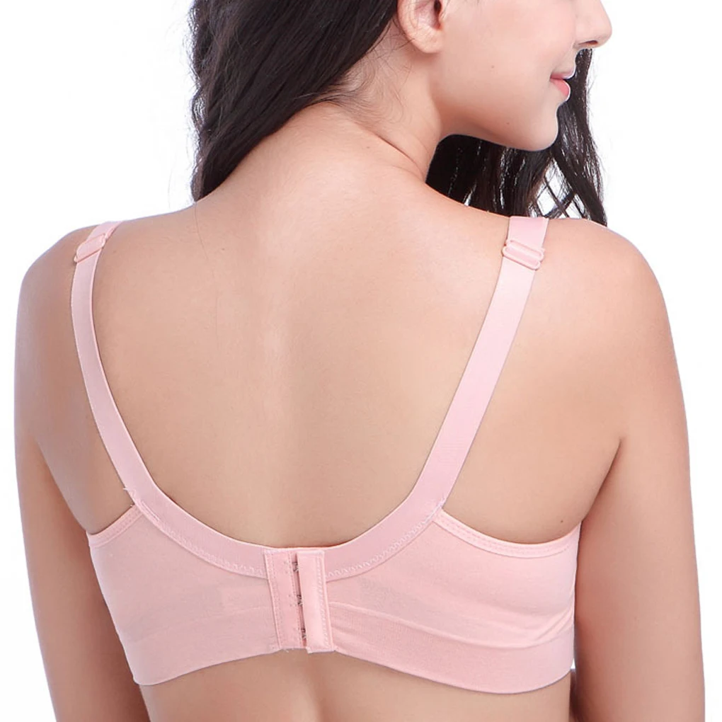 

Women Underwear Bra Pregnant Without Rims Open Style Buttoned Nursing Bra
