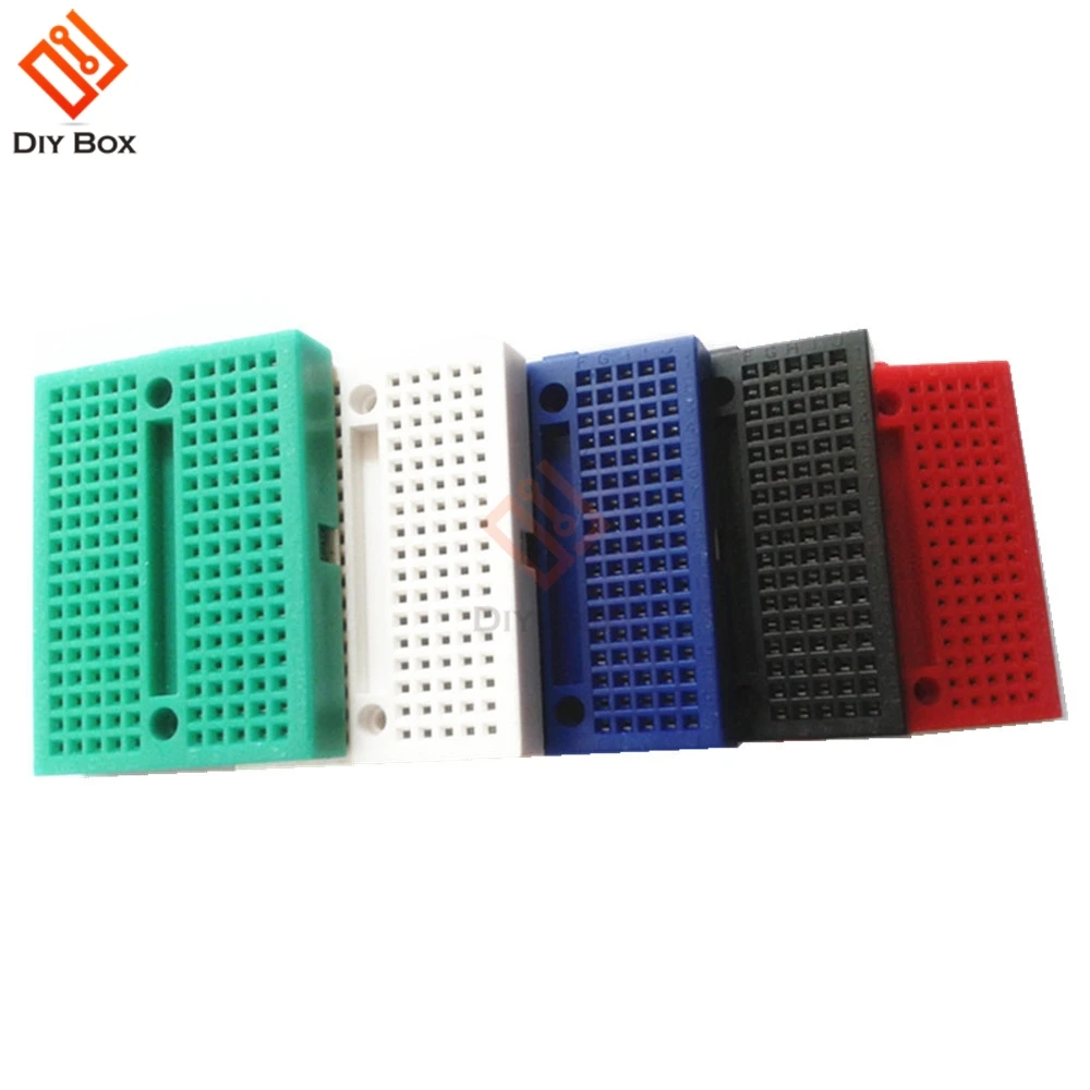 Solderless Прототип макетная плата 170 точек Proto хлебная плата для Arduino Щит белый черный красный зеленый синий