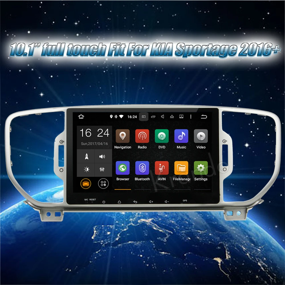 Krando 10 1 &quotAndroid 7 Автомобильная Мультимедийная система с сенсорным радио для Kia