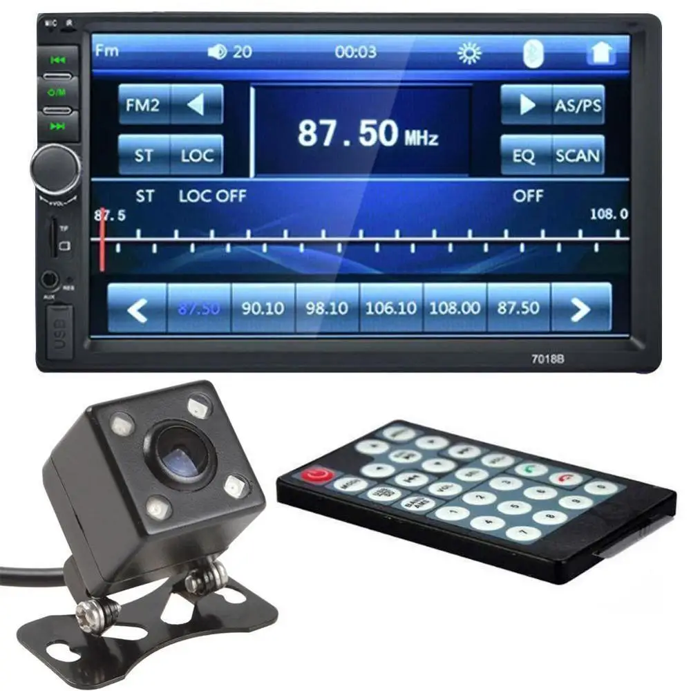 2019 Новый 2 din Автомобильный Радио 7 &quotHD экран плеер MP5 SD/FM/MP4/USB/AUX/Bluetooth