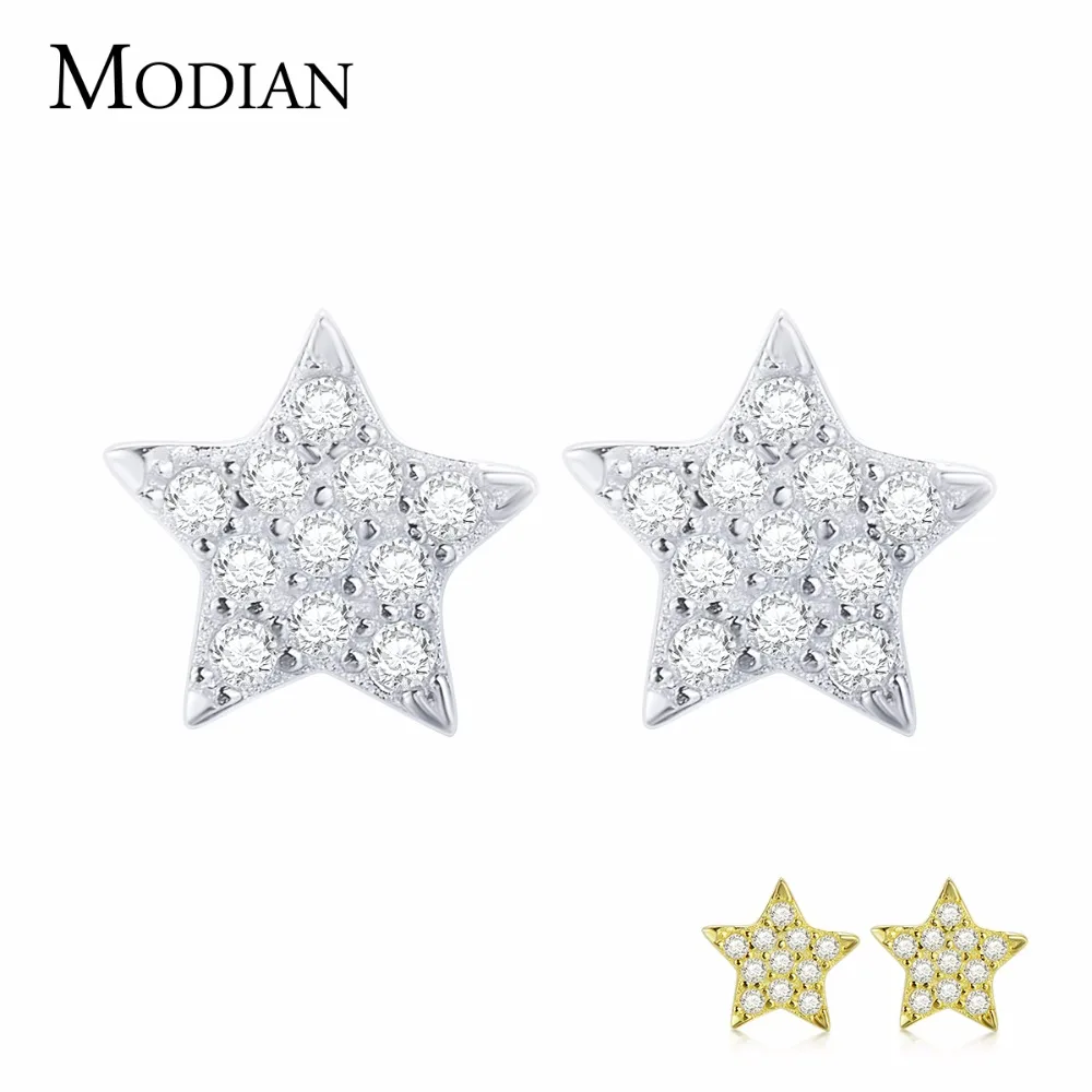 MODIAN Оптовая Продажа 925 стерлингового серебра серьги модные ювелирные изделия для