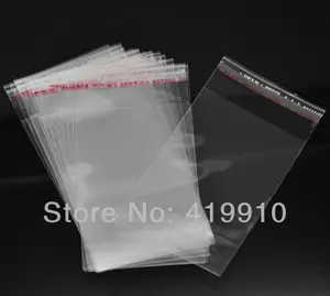 Прозрачные самоклеящиеся пакеты, бусины, подарочная упаковка, 11x6 см, M0921, shipping-200Pcs