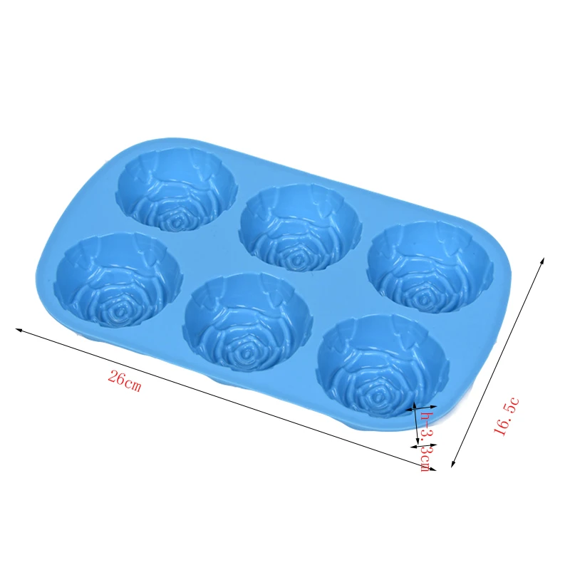 1 шт. креативная форма в форме розы для торта хлеба силиконовая мыло ручной работы