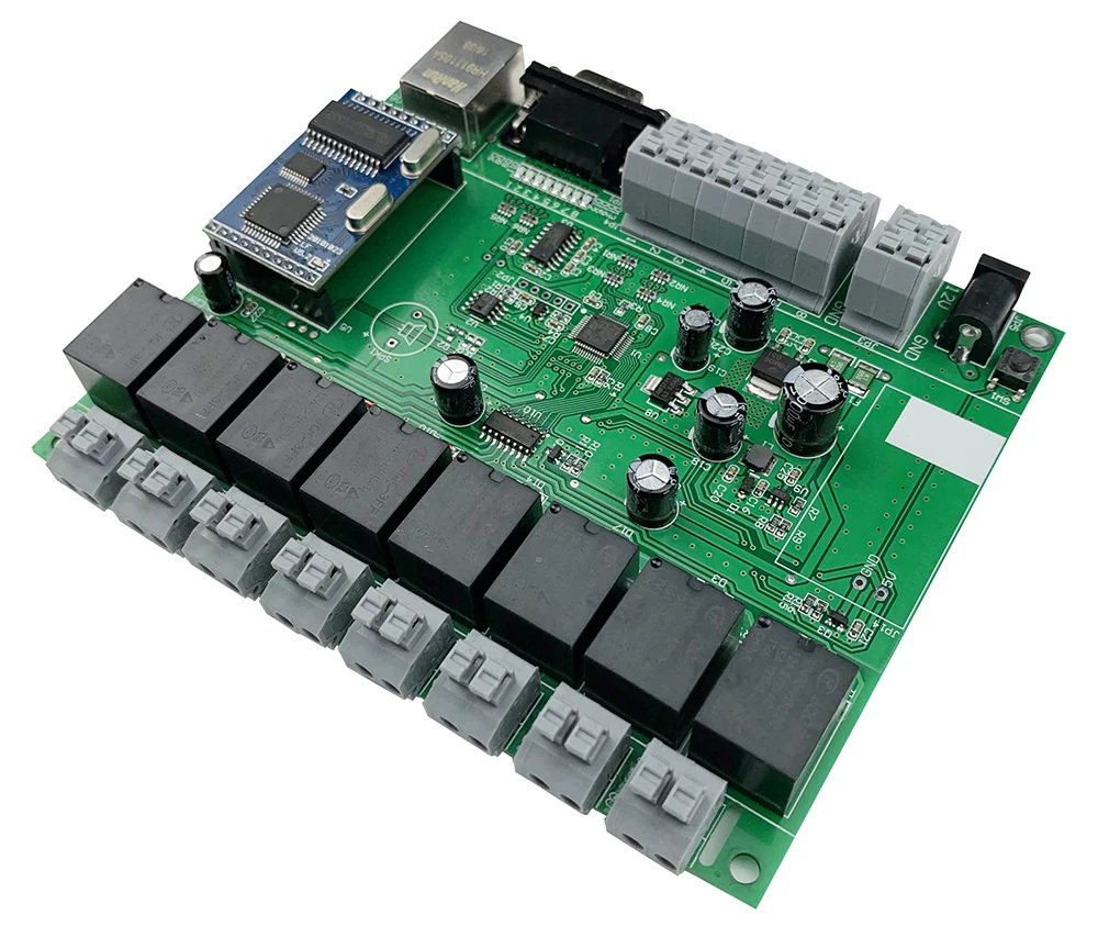 8-канальный сетевой видеорегистратор Ethernet триггерный релейный модуль с GPIO локальной сети Wan RJ45 RS232 TCP IP программы макетная плата "сделай сам" умный дом