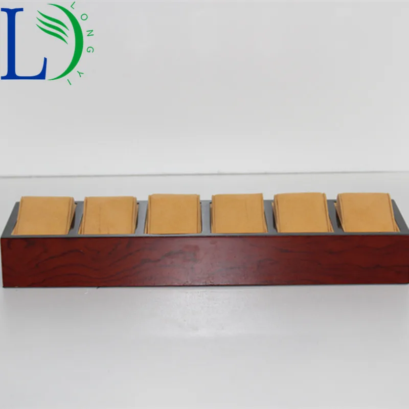 6 ячеек дисплей для ювелирных изделий искусственный жемчуг бархат подушек