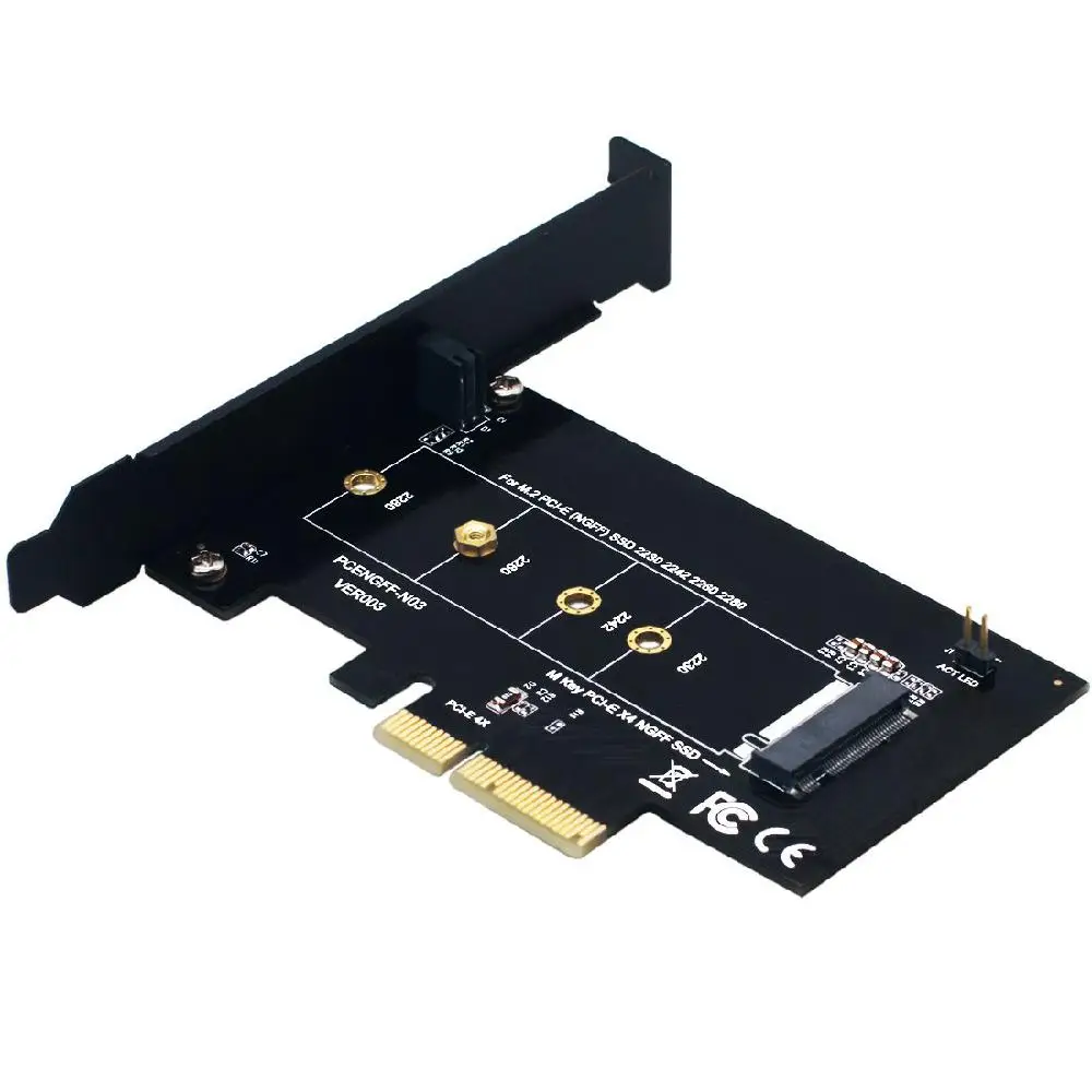 

BEESCLOVER M.2 PCIe to PCIe 3.0 x4 Adapter Card Support M.2 PCIe 2280, 2260, 2242, 2230