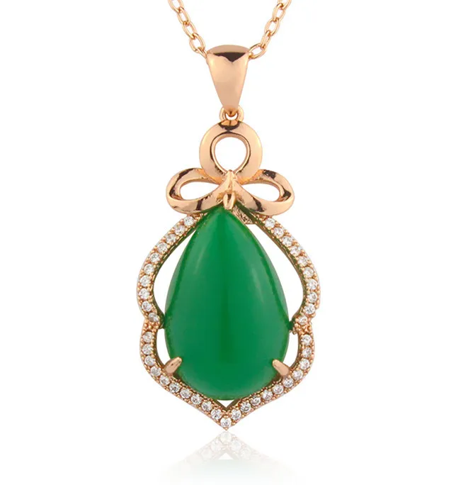 Beautiful design stone pendant necklace accessories pack in gift box for db3298 | Украшения и аксессуары