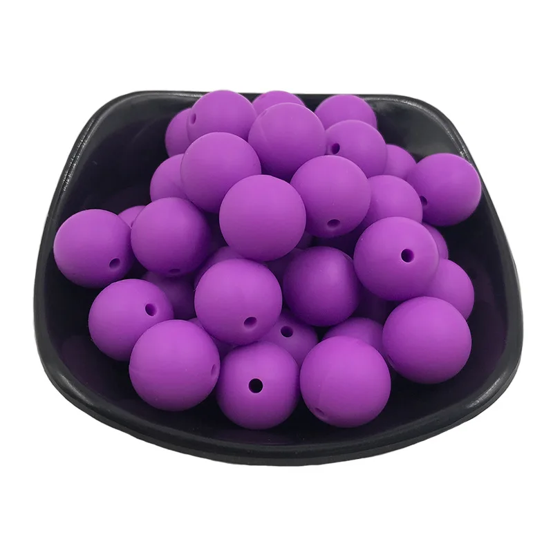Lemon Comeon, 10 шт., 15 мм, круглые силиконовые бусины для прорезывания зубов, для ожерелья, Жевательная соска, цепочка, клипсы, бусины, мягкая текстура, силикон, уход за ребенком