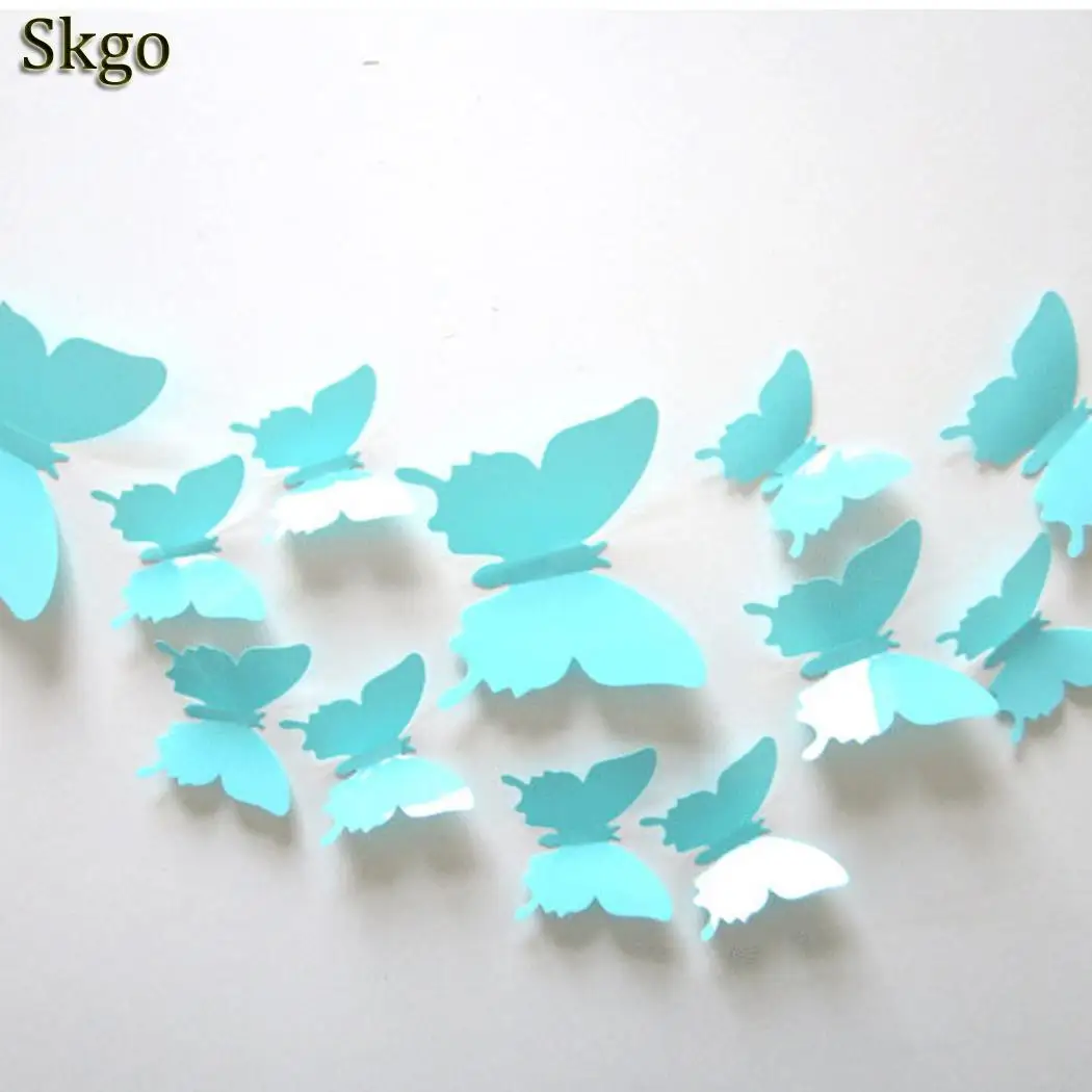 Стикер 3D шкаф искусство для росписи DIY плитка и т. Д. Съемные стены Животное 12 шт