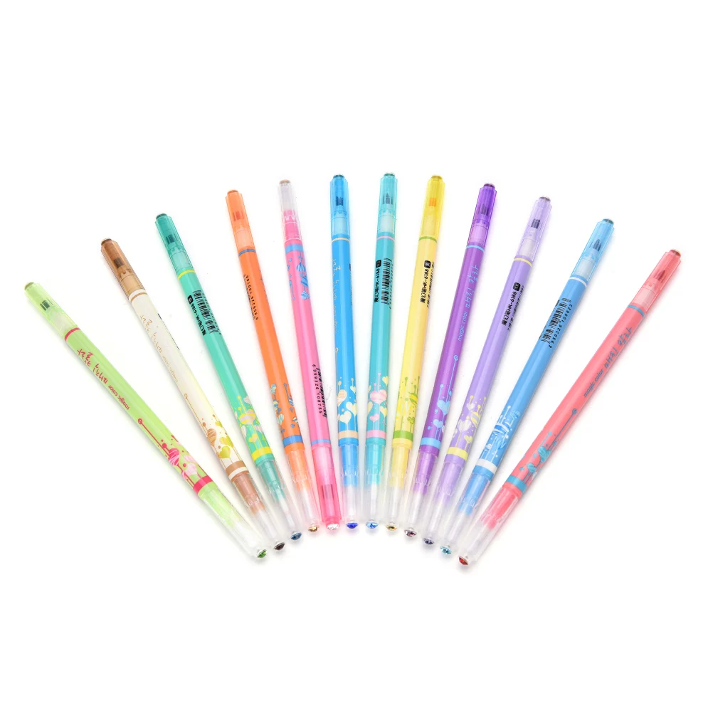1 шт. меняющий магический цвет художественный маркер кавайные ручки канцелярский