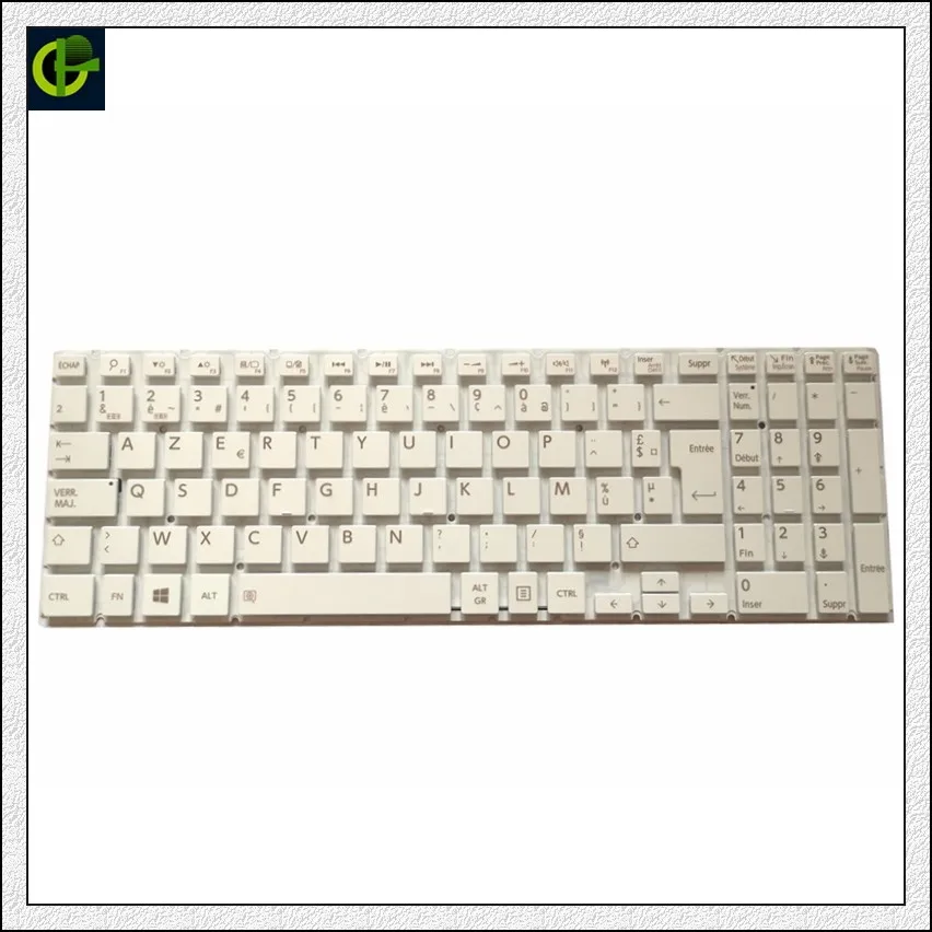 Клавиатура Azerty для Toshiba Satellite французская клавиатура белая с на | Компьютеры и
