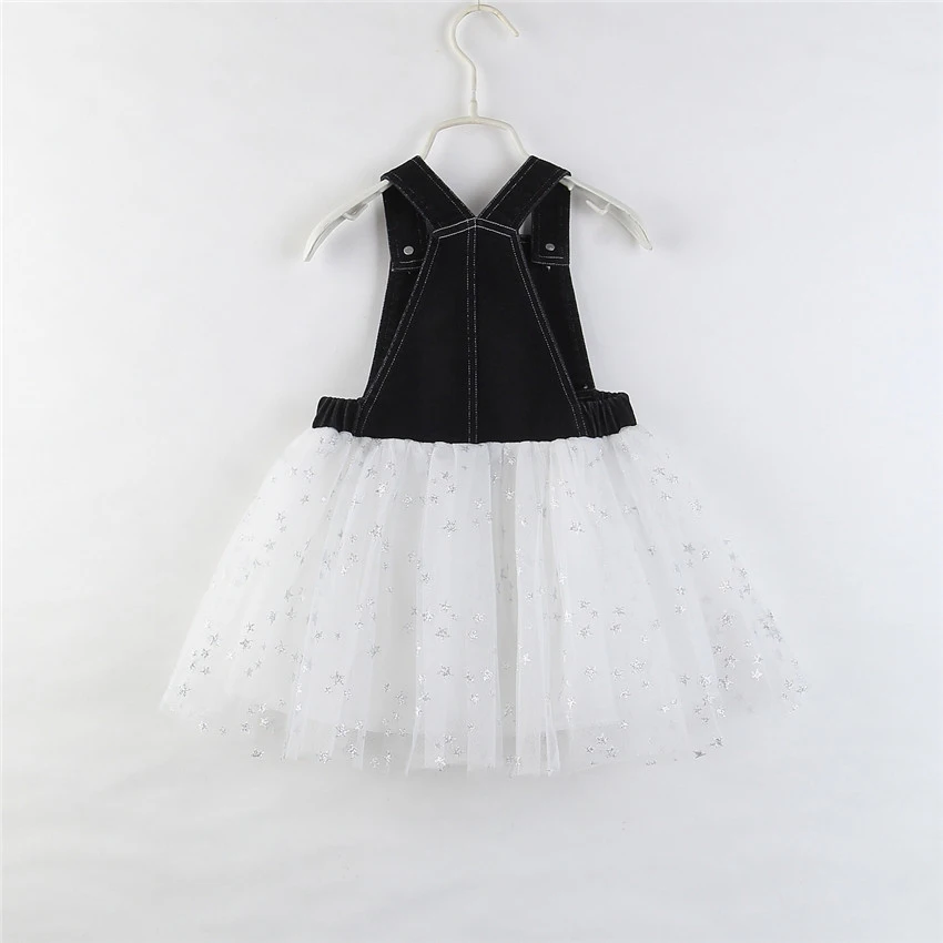 Летнее платье принцессы для маленьких девочек; vestidos; кружевное платье для девочек; джинсовое платье без рукавов для свадебной вечеринки; фатиновое платье-пачка