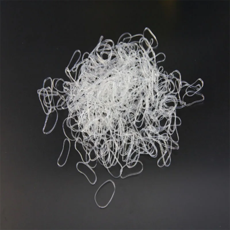 250pcs/bag Child Baby Gum for Hair TPU Disposable Elastics Bands Girls Ponytail Holder Rubber Accessories |