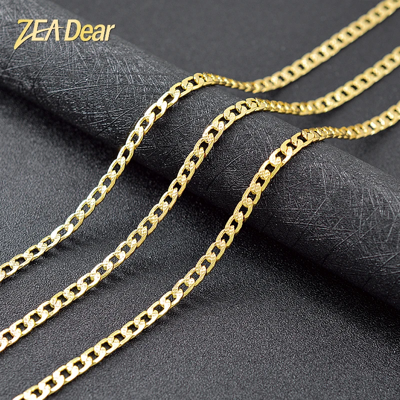 

ZEA Dear Jewelry Link Chain Statement Necklace For Women Copper Jewelry For Engagement Geometric Necklace Dubai Jewelry Findings