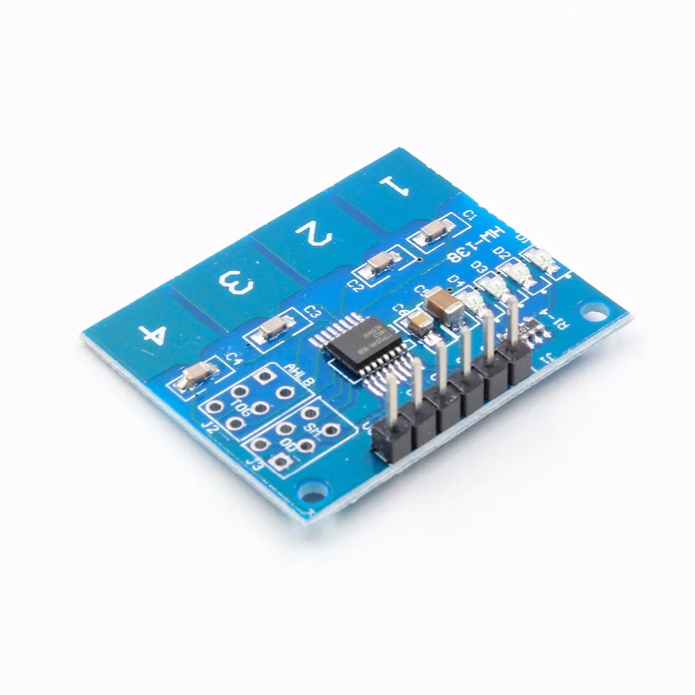 Новый 4-канальный цифровой сенсорный емкостный модуль коммутатора TTP224 |