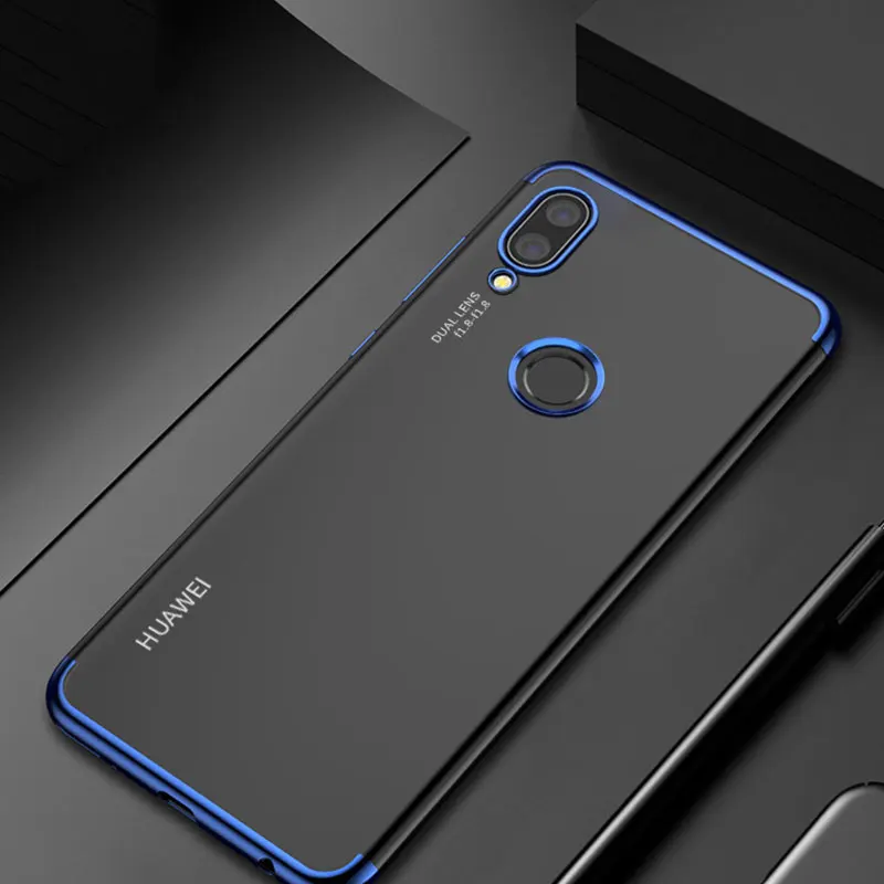Роскошный силиконовый мягкий чехол для Huawei Y5 2019 Y6 Y7 Y9 Y52019 AMN-LX9 AMN-LX2 AMN-LX1 TPU задняя
