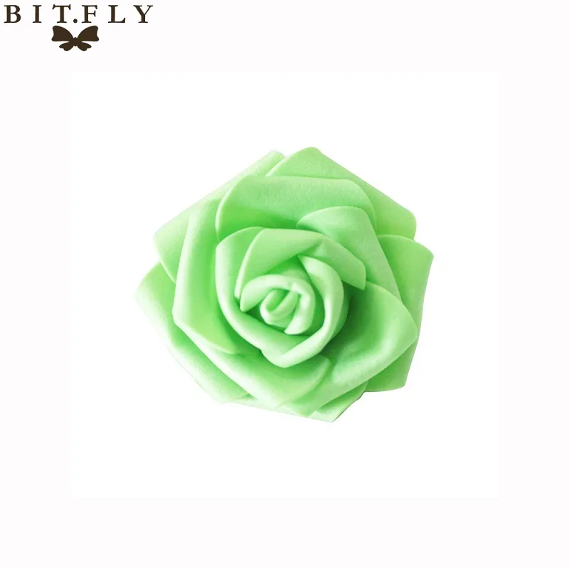 Dark Green 10 шт./лот 6,5 см искусственные розы головки многоцветный для свадебные букет, домашнее украшение DIY венки ремесло подарок расходные материалы - Цвет: Dark Green