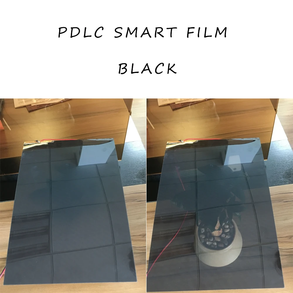 Switchable Privacy Film Smart Glass Window Blind Shade PDLC Black A4 Size 29.7cm x 21cm