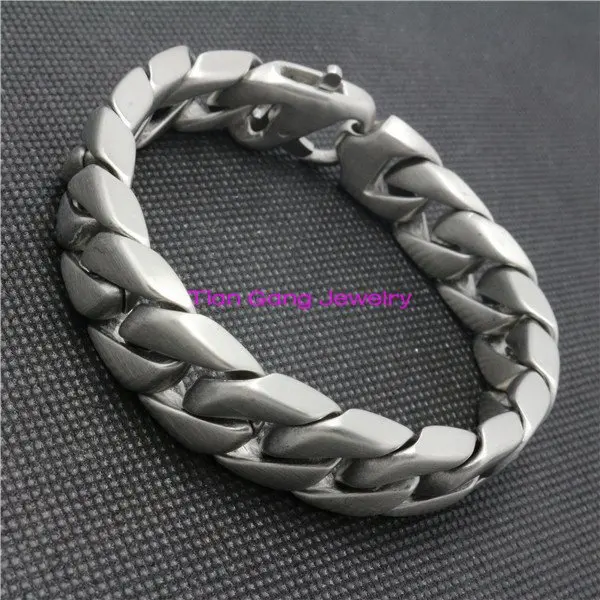 Модные мужские браслеты из нержавеющей стали 316L браслет в панковском стиле с