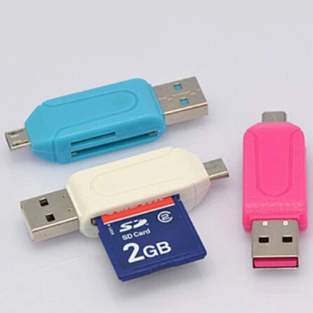 2 в 1 USB OTG кардридер универсальный для Micro | Компьютеры и офис