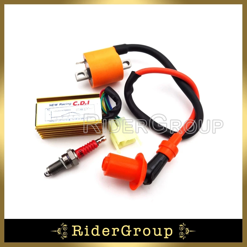 Гоночная Катушка зажигания 6 контактов коробка переменного тока CDI D8TC Свеча для
