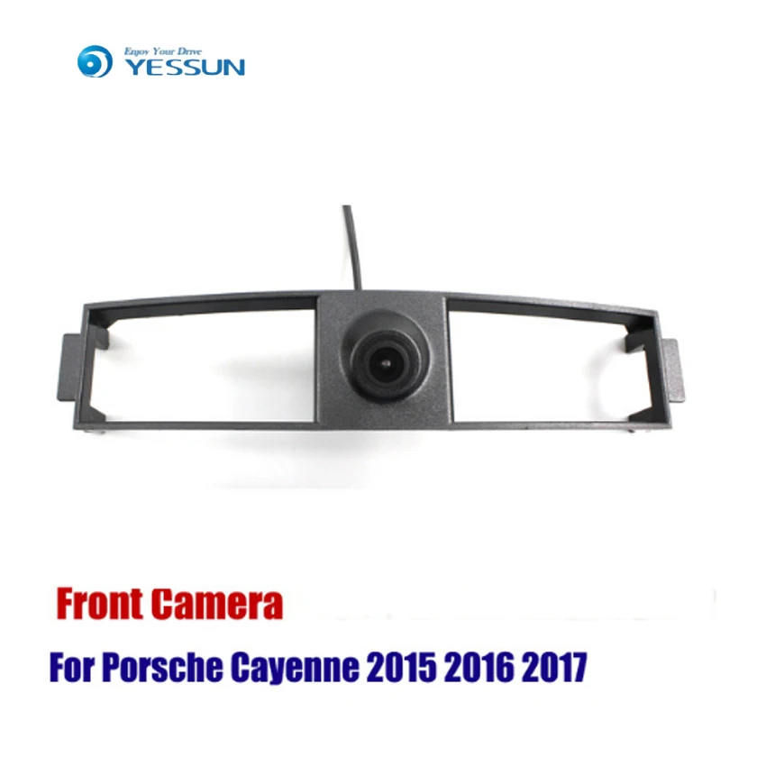YESSUN CCD Передняя эмблема автомобиля камера с логотипом фото для Porsche Cayenne 2015 2016 2017