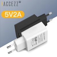 accezz eu usb charger 5v 2a universal for iphone ipad ipod phone travel charger adapter for samsung huawei xiaomi fast charging
