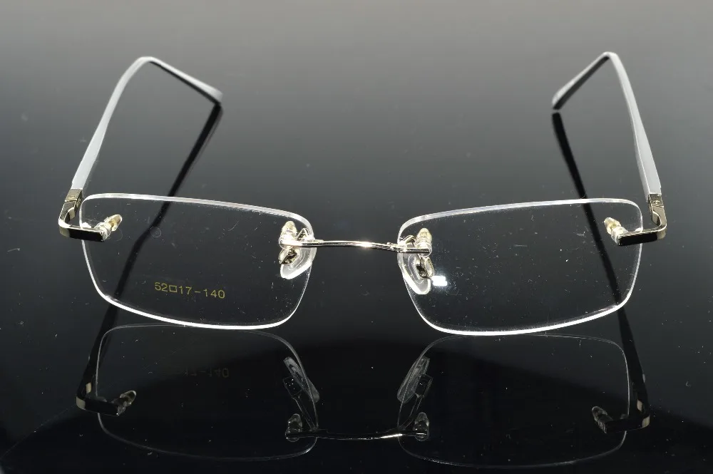 2017 Новый Оправы Титан сплав серебряная нога оправа для очков на заказ мы можем