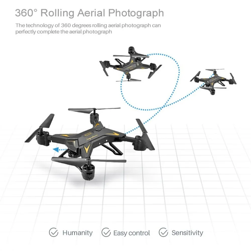 Ky601S RC вертолет складной селфи Дрон Квадрокоптер с широкоугольным HD 1080P Wifi Fpv