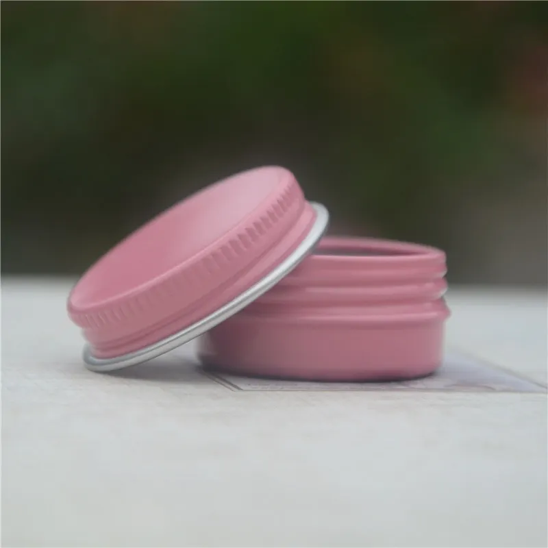 100pcs 10G pink color Aluminum Jar 10cc metal tin Cosmetic Packaging Container 1/3oz lip balm container | Дом и сад