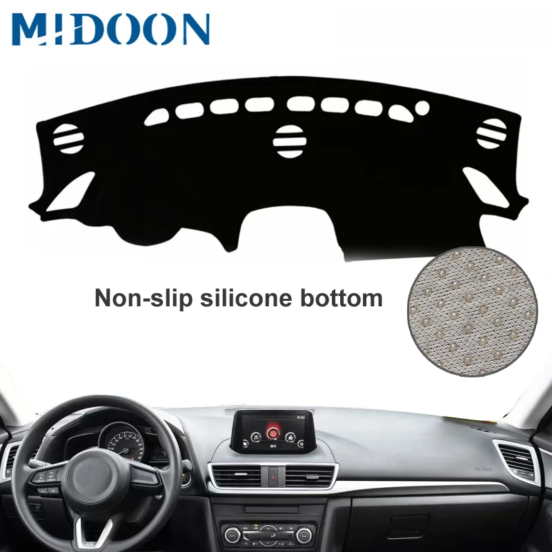 MIDOON для Mazda 3 MAZDA3 Axela 2014 2015 2016 2017 2018 Чехлы стайлинга автомобиля коврик приборной