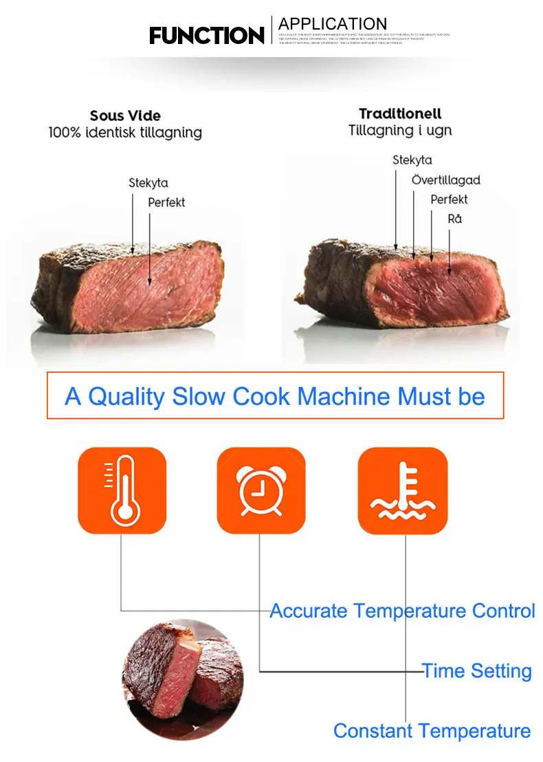 Sous Vide Мультиварка 8л 85 градусов постоянная низкая температура кухонная машина с микрокомпьютерным управлением Коммерческая поварская машина