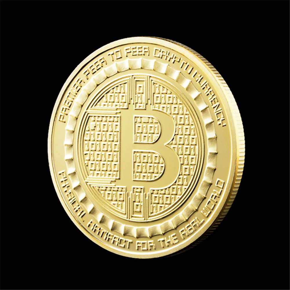 Оптовая продажа Позолоченный монета Биткоин коллекция Сувенир Монета Искусство
