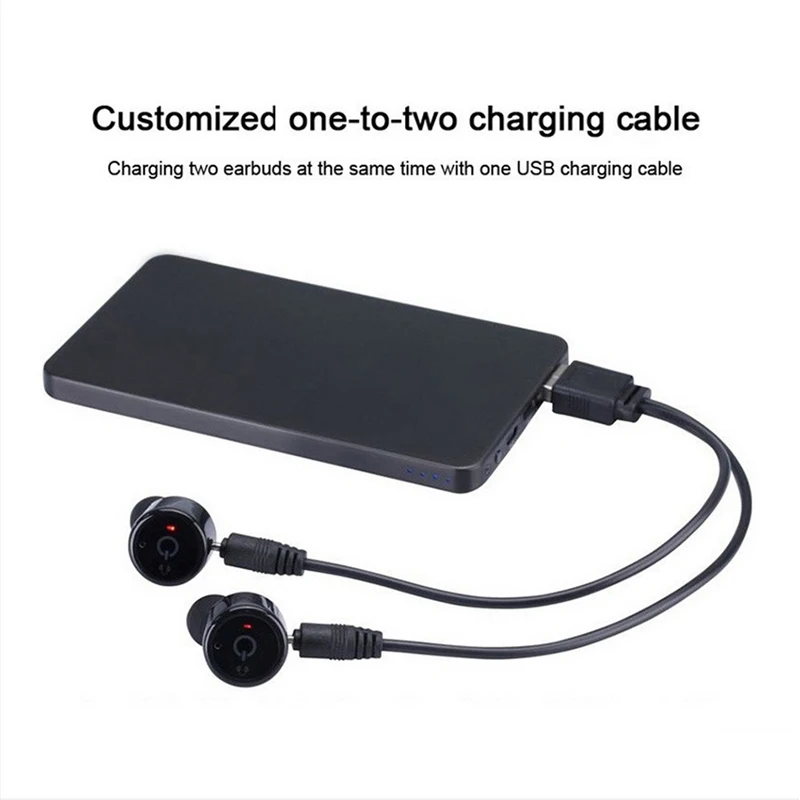 ECHILI Dual CSR Bluetooth V4.2 наушники TWS беспроводные Гарнитуры Hands free для iPhone Android телефона