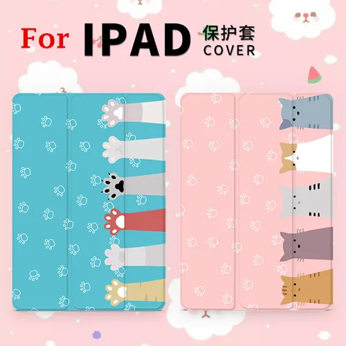 Магнитный флип чехол с котом для iPad Pro 9 7 air 10 5 12 2 7th Mini 1 3 4 2019 планшета нового 2017
