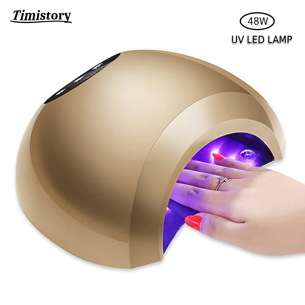 Timistory 48W UV Lamp Gel LED Nail Dryer For Nails All Polish Sensor Sun Led Light Art Manicure Tool | Красота и здоровье