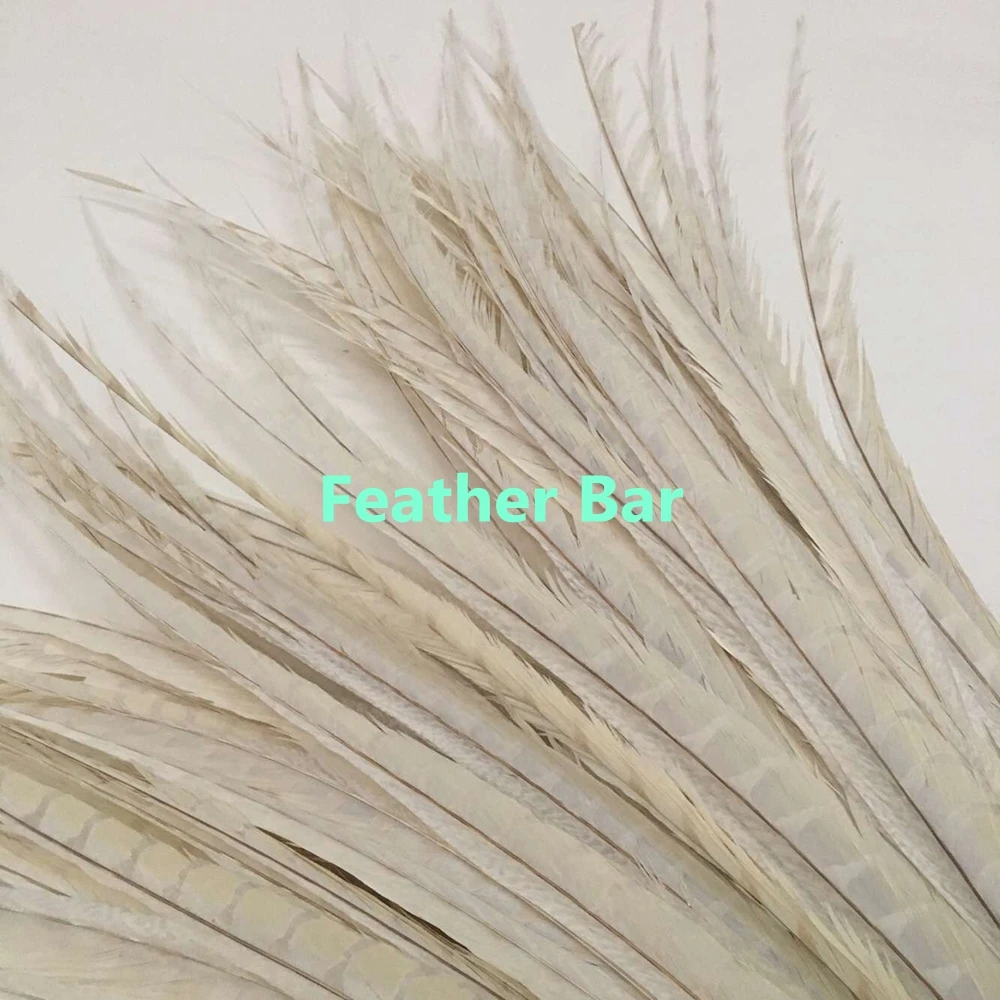 Оптовая продажа с фабрики 100 шт./лот отбеленная Белая Леди амгерст перо фазана 80-90