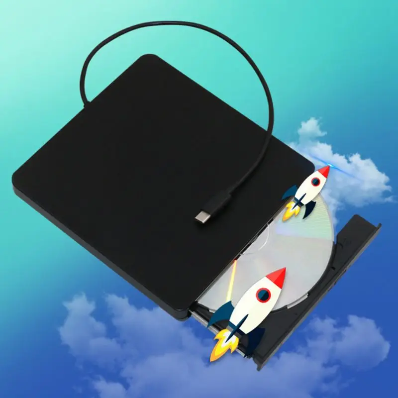USB C Тип CD DVD RW рекордер Внешний Оптический привод горелка Rom реписатель для Macbook