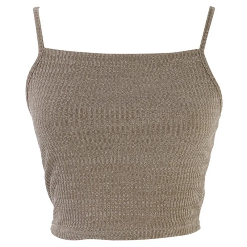 New Hot Sale Fashion Women sexy Knitwear Sleeveless Tops Shirt Blouse Casual Crop T-Shirts Vest Tank Top | Женская одежда