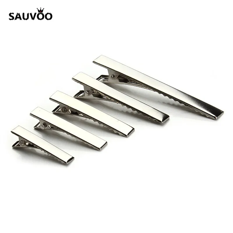 Заколка для волос с зубцами SAUVOO 20 шт./лот родиевый цвет заколка Аллигатор