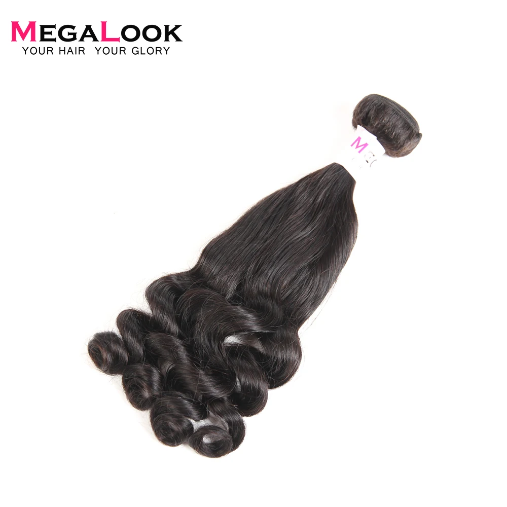 Megalook бразильские волосы плетение 3 пучка s сделки с закрытием Dream Curl Человеческие