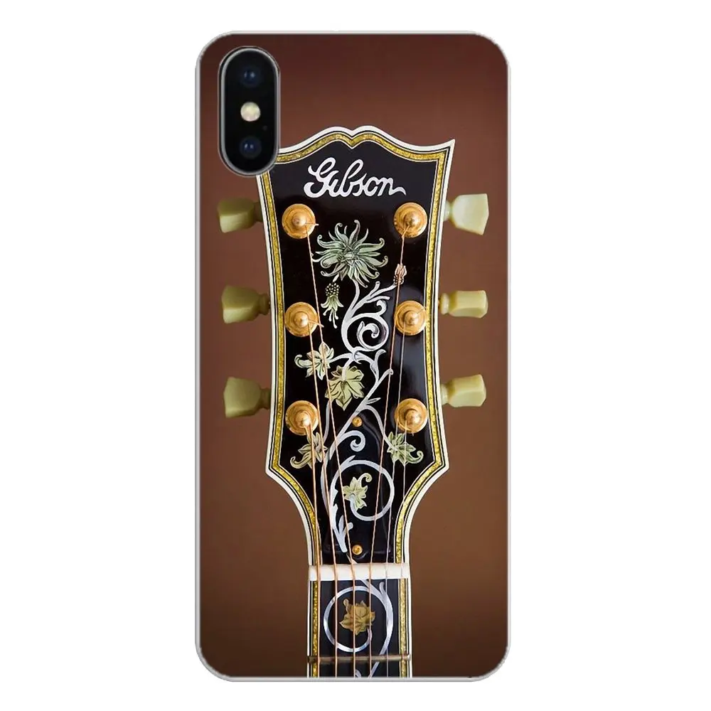 Musical instruments Gibson Guitar Music Acoustic For LG G7 Q6 Q7 Q8 Q9 V30 X Power 2 3 OnePlus 3T 5T 6T Silicone Phone Cover |